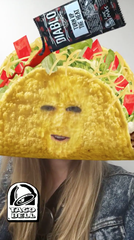 Taco Bell’s Sponsored Lens on Snapchat