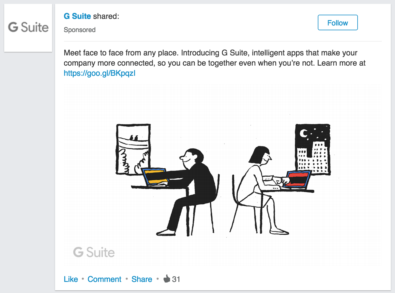 LinkedIn Sponsored Content