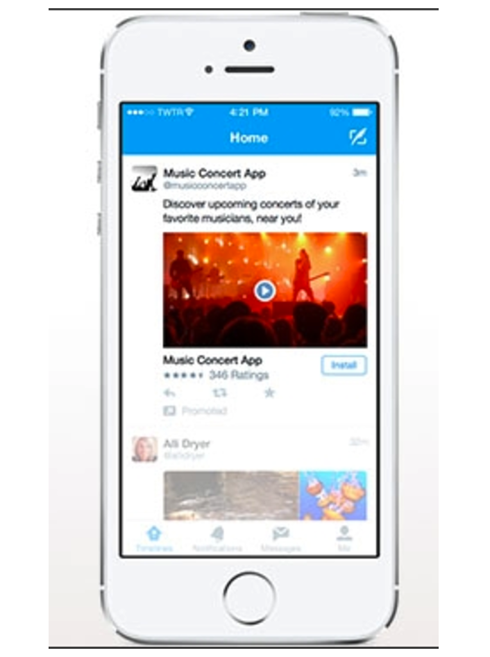 Example: Video Ad in Twitter Feed