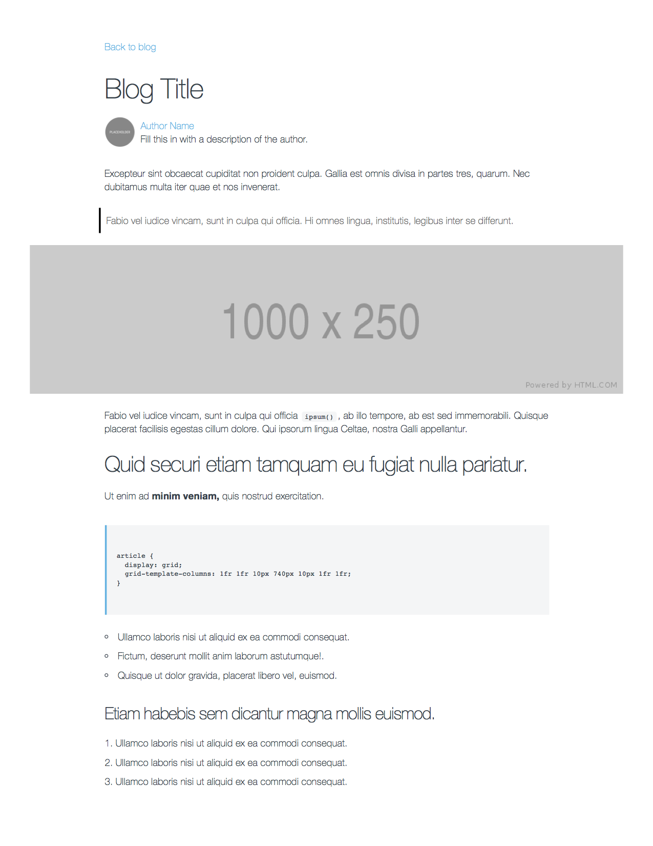An example blog post, using a design system