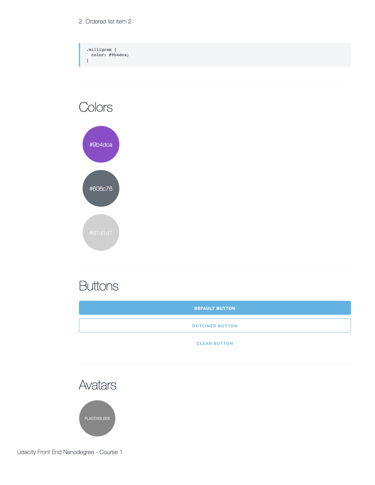 An example design system
