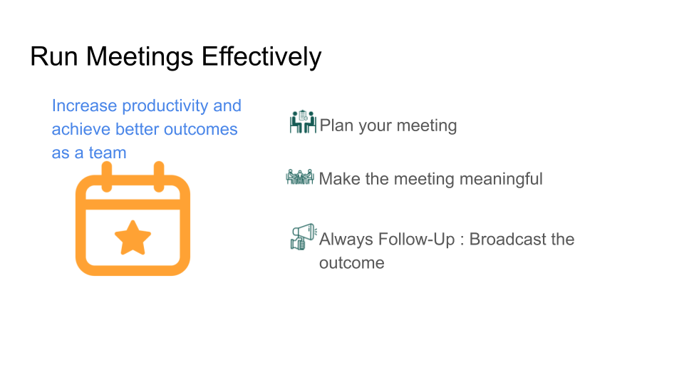 Run Meetings Effectively